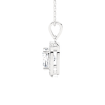 1 1/2  ctw Cushion-Cut Lab Grown Diamond Solitaire Pendant