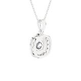 1 1/2  ctw Cushion-Cut Lab Grown Diamond Solitaire Pendant