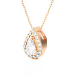 Pear-Shaped Lab Grown Diamond Solitaire Pendant