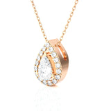 Pear-Shaped Lab Grown Diamond Solitaire Pendant