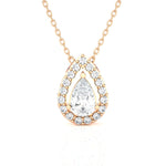 Pear-Shaped Lab Grown Diamond Solitaire Pendant