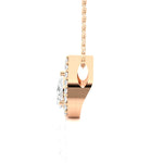 Pear-Shaped Lab Grown Diamond Solitaire Pendant
