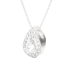 Pear-Shaped Lab Grown Diamond Solitaire Pendant