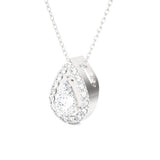 Pear-Shaped Lab Grown Diamond Solitaire Pendant