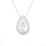 Pear-Shaped Lab Grown Diamond Solitaire Pendant