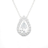 Pear-Shaped Lab Grown Diamond Solitaire Pendant