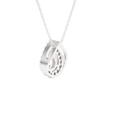 Pear-Shaped Lab Grown Diamond Solitaire Pendant