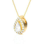 Pear-Shaped Lab Grown Diamond Solitaire Pendant