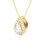 Pear-Shaped Lab Grown Diamond Solitaire Pendant