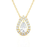 Pear-Shaped Lab Grown Diamond Solitaire Pendant