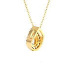Pear-Shaped Lab Grown Diamond Solitaire Pendant