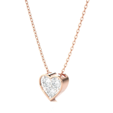 1/4  ctw Round Lab Grown Diamond Heart Pendant