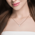 1/4  ctw Round Lab Grown Diamond Heart Pendant