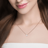 1/4  ctw Round Lab Grown Diamond Heart Pendant