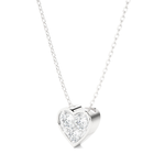 1/4  ctw Round Lab Grown Diamond Heart Pendant