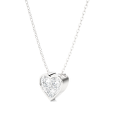 1/4  ctw Round Lab Grown Diamond Heart Pendant