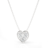 1/4  ctw Round Lab Grown Diamond Heart Pendant