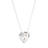 1/4  ctw Round Lab Grown Diamond Heart Pendant