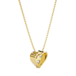 1/4  ctw Round Lab Grown Diamond Heart Pendant