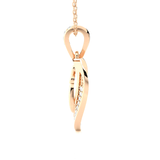 1/8  ctw Round Lab Grown Diamond Heart Pendant