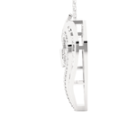 1/4  ctw Round Lab Grown Diamond Heart Pendant
