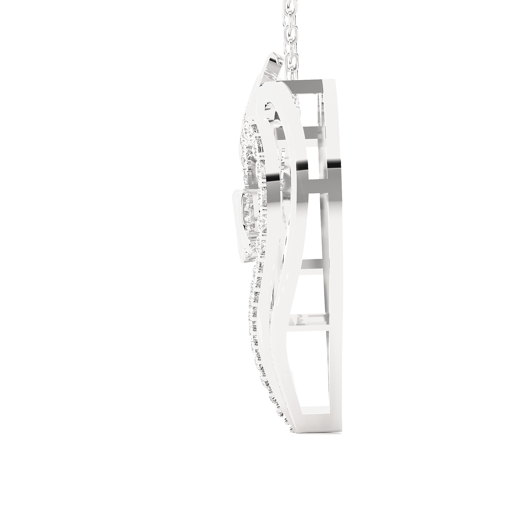 1/4  ctw Round Lab Grown Diamond Heart Pendant
