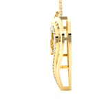 1/4  ctw Round Lab Grown Diamond Heart Pendant