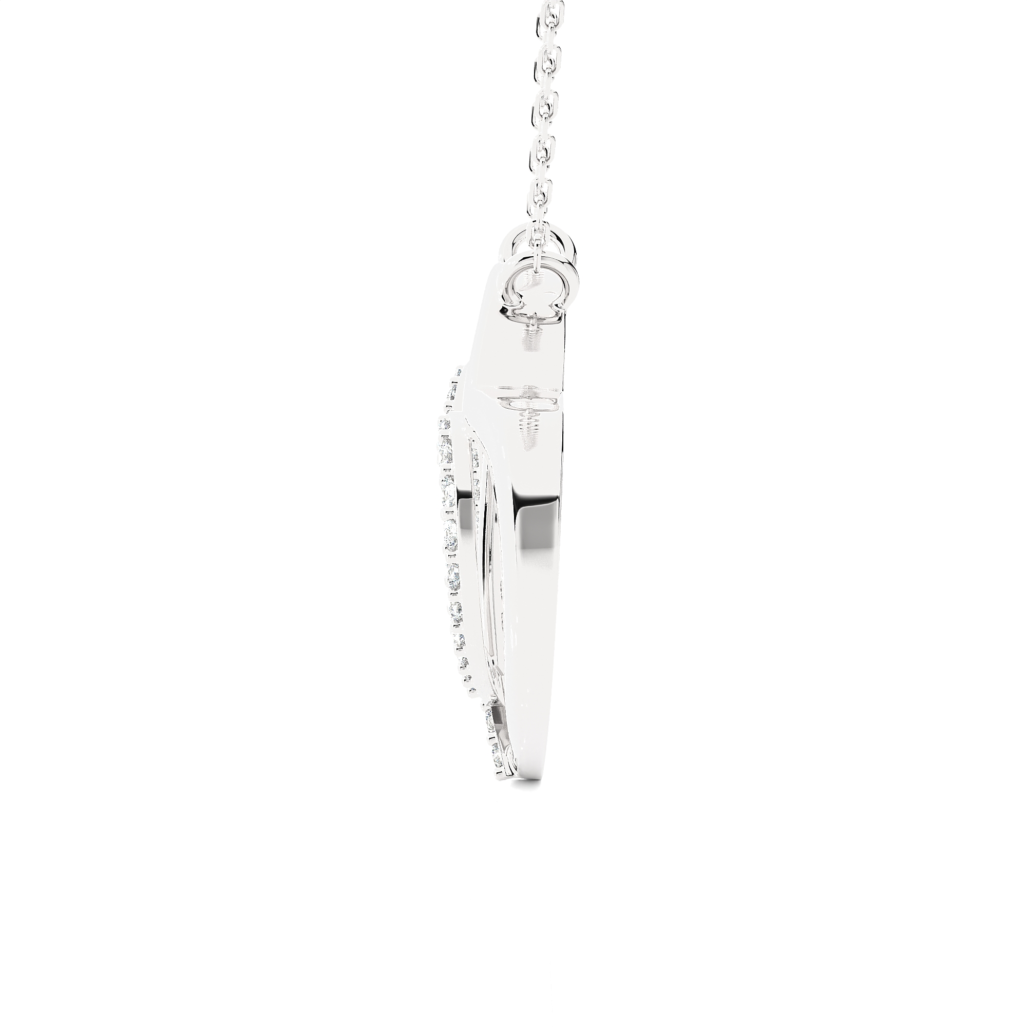 1/4 ctw Round Lab Grown Diamond Heart Pendant