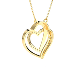1/4 ctw Round Lab Grown Diamond Heart Pendant