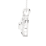 1/2  ctw Round Lab Grown Diamond Heart Pendant