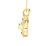 1/2  ctw Round Lab Grown Diamond Heart Pendant