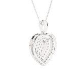 1  ctw Round Lab Grown Diamond Heart Pendant