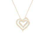 1/4 ctw Round Lab Grown Diamond Heart Pendant