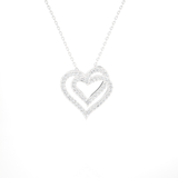 1/4 ctw Round Lab Grown Diamond Heart Pendant