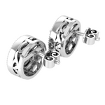 Round Lab Grown Diamond Halo Stud Earrings