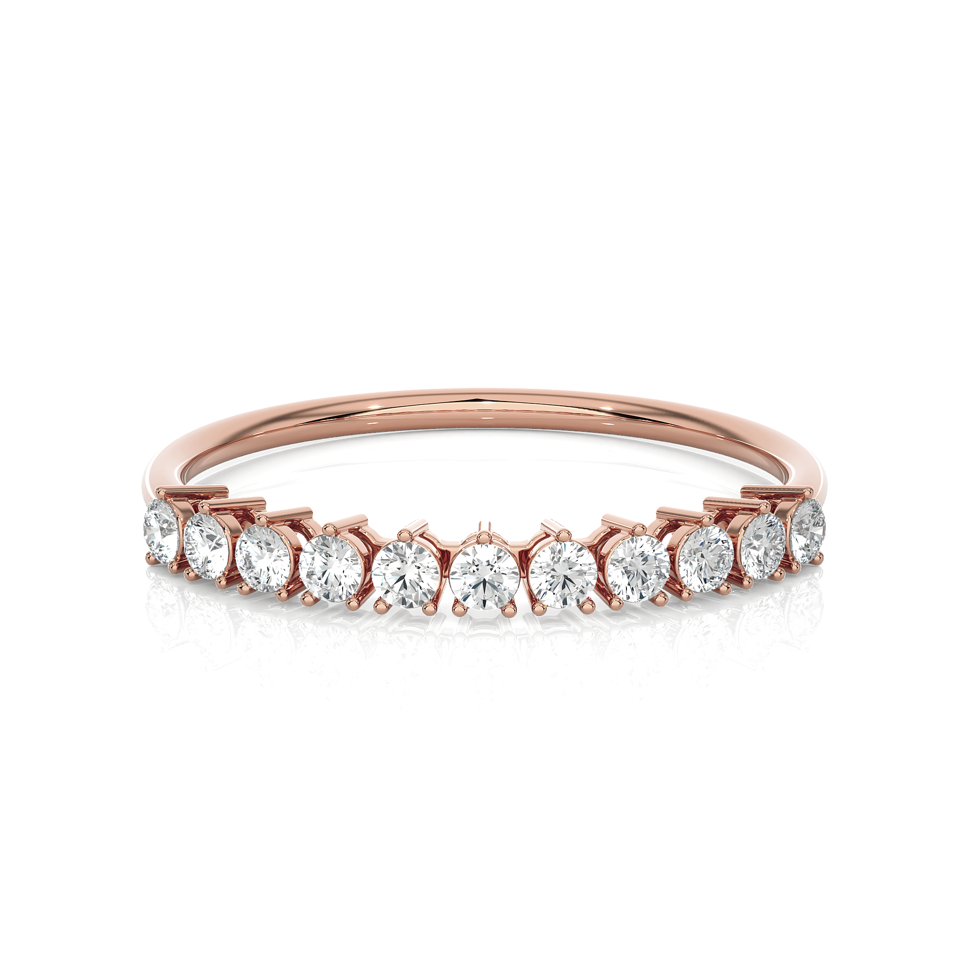 1/3 ctw Round Lab Grown Diamond Anniversary Ring
