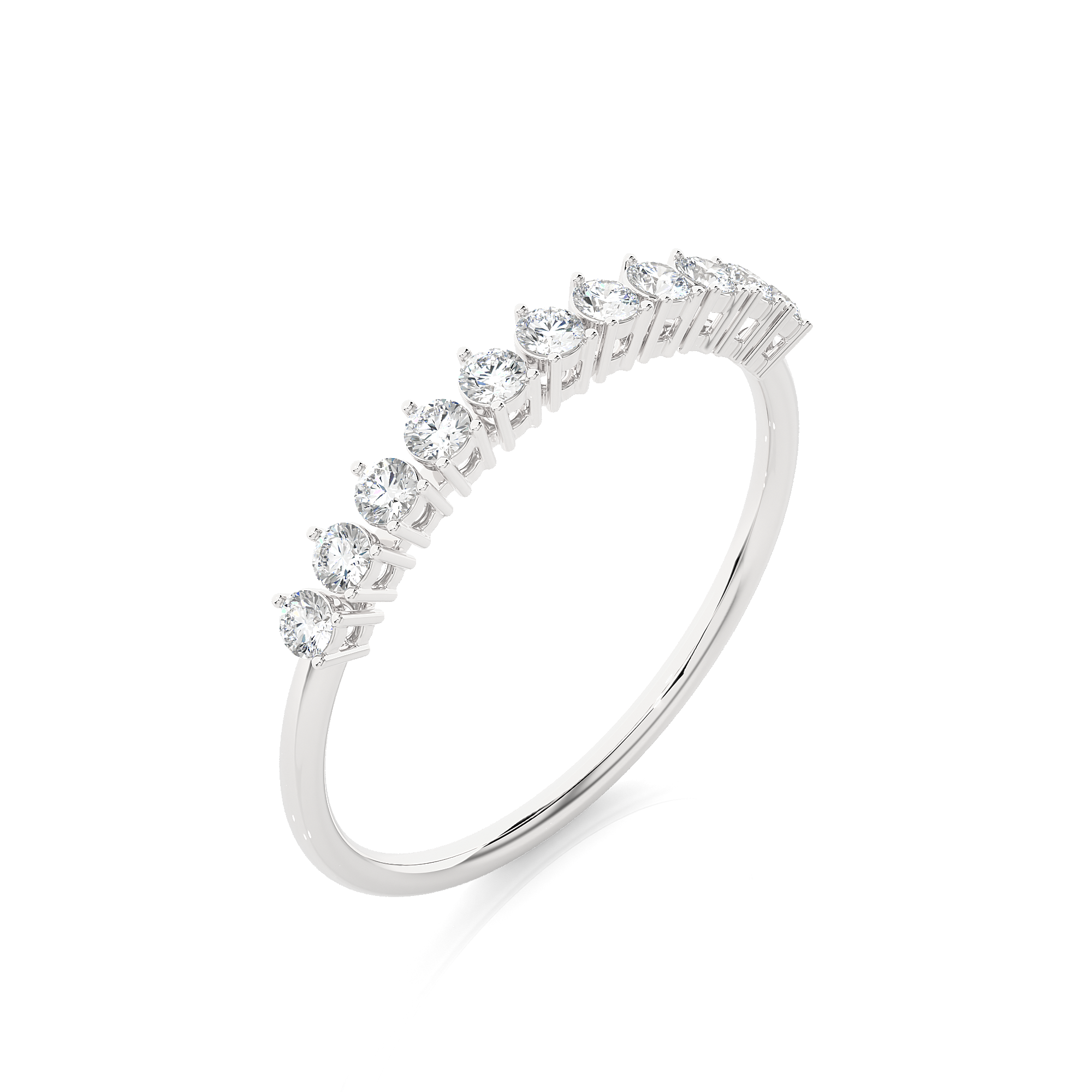 1/3 ctw Round Lab Grown Diamond Anniversary Ring