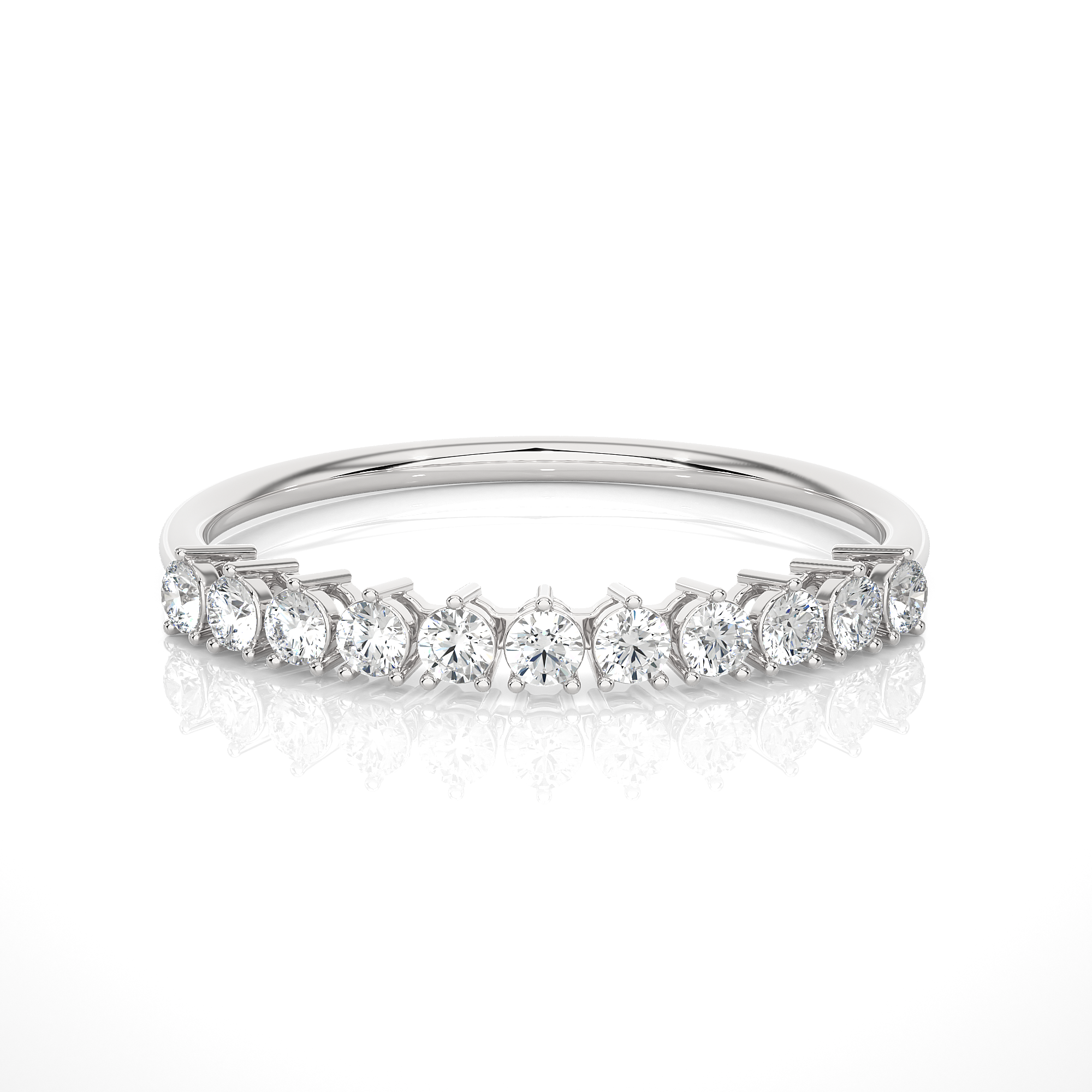 1/3 ctw Round Lab Grown Diamond Anniversary Ring
