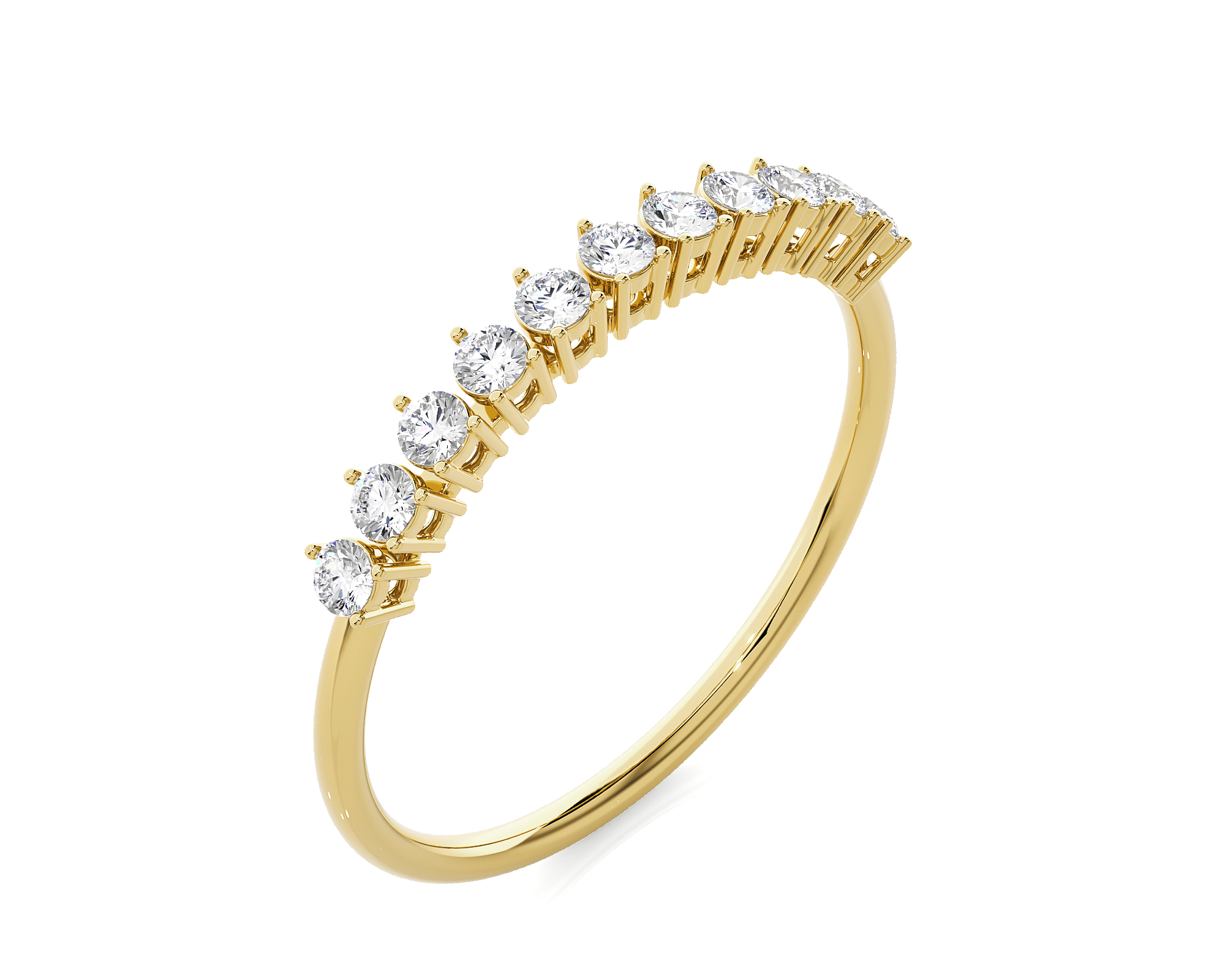 1/3 ctw Round Lab Grown Diamond Anniversary Ring