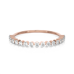 1/3 ctw Round Lab Grown Diamond Anniversary Ring