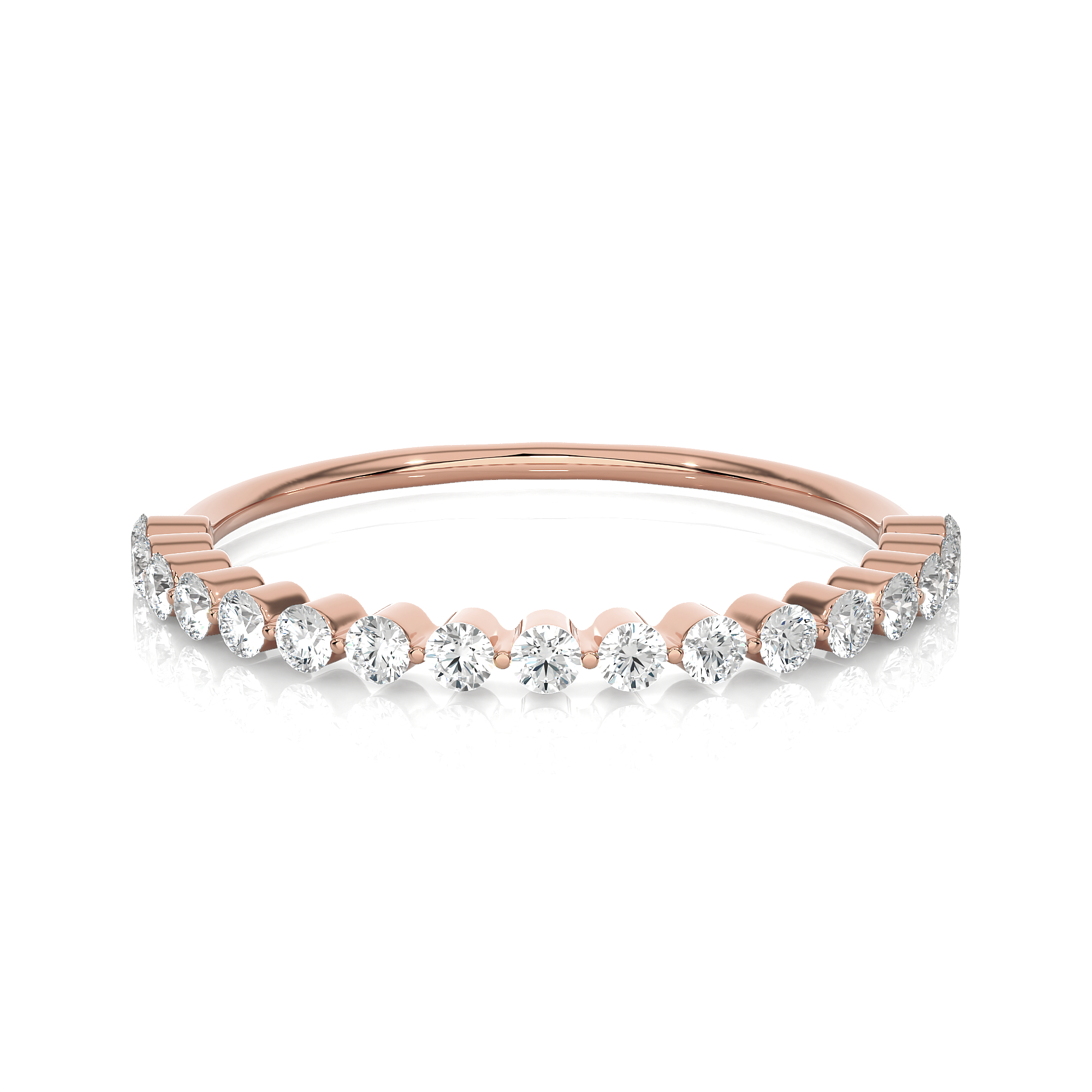 1/3 ctw Round Lab Grown Diamond Anniversary Ring