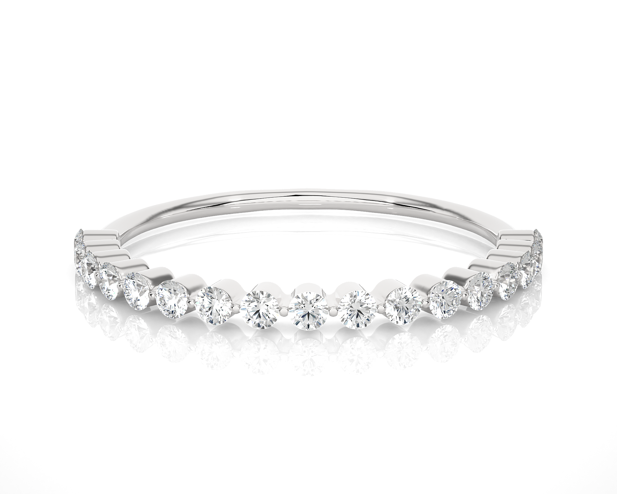 1/3 ctw Round Lab Grown Diamond Anniversary Ring