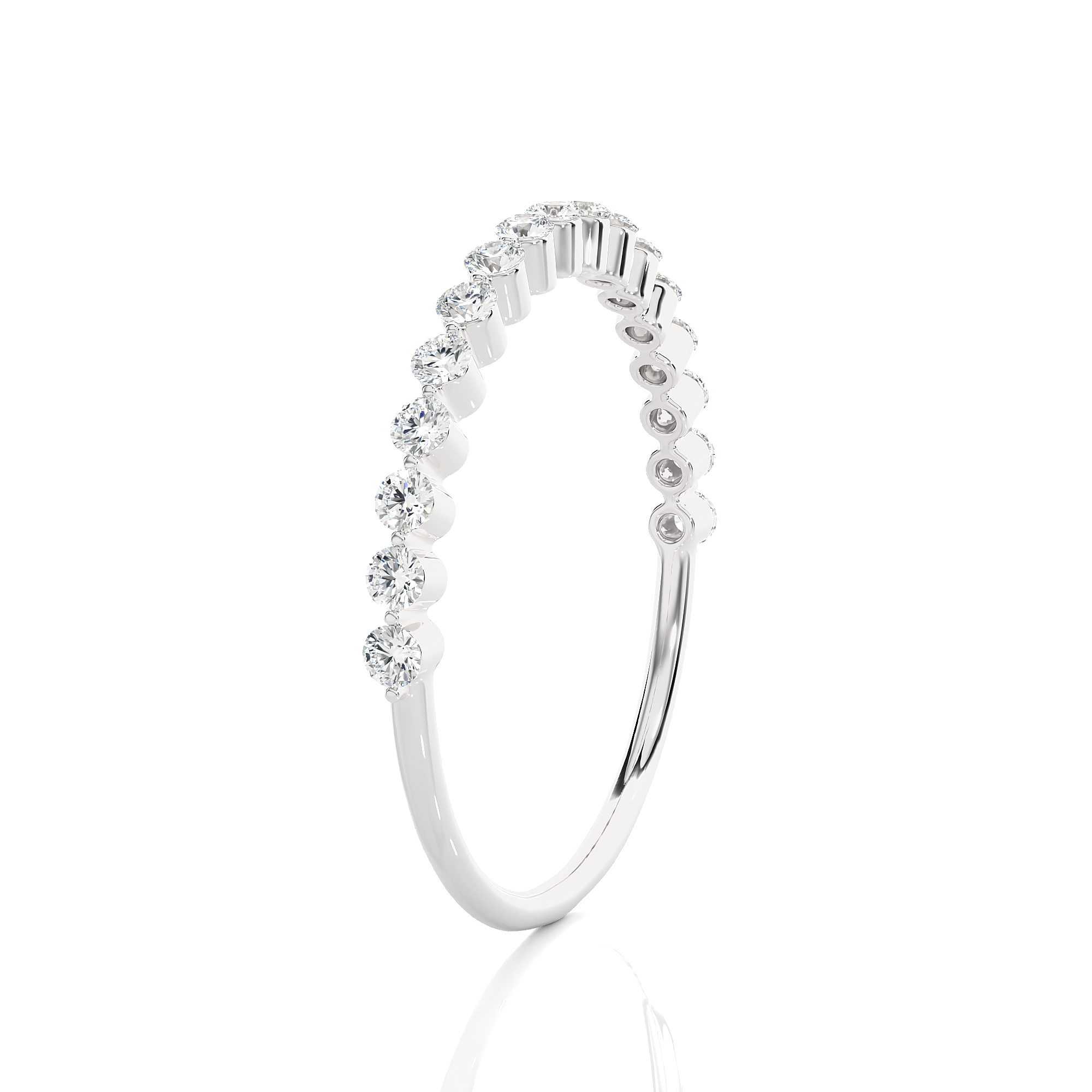 1/3 ctw Round Lab Grown Diamond Anniversary Ring