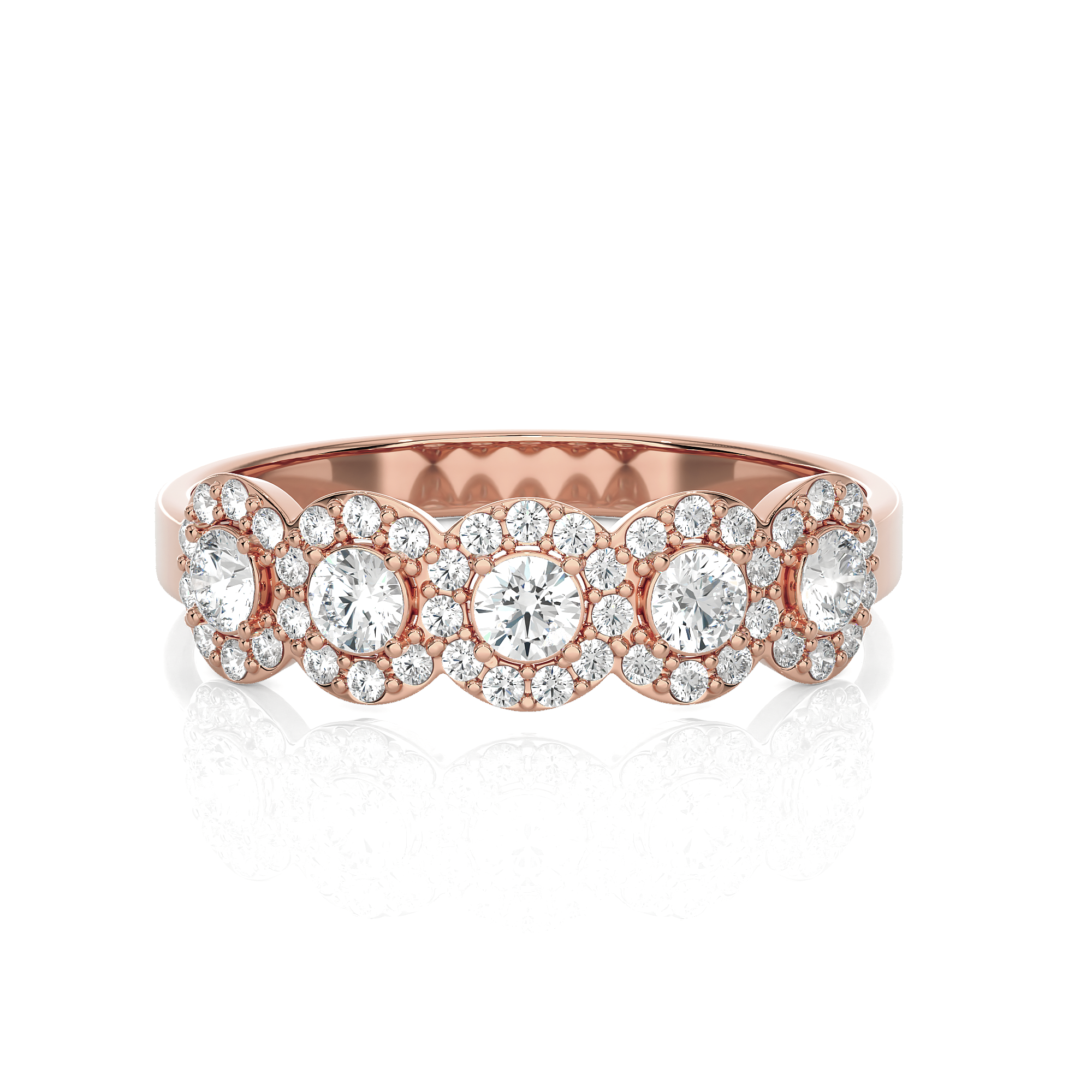 1/2 ctw Round Lab Grown Diamond Anniversary Ring