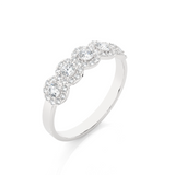 1/2 ctw Round Lab Grown Diamond Anniversary Ring