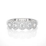 1/2 ctw Round Lab Grown Diamond Anniversary Ring