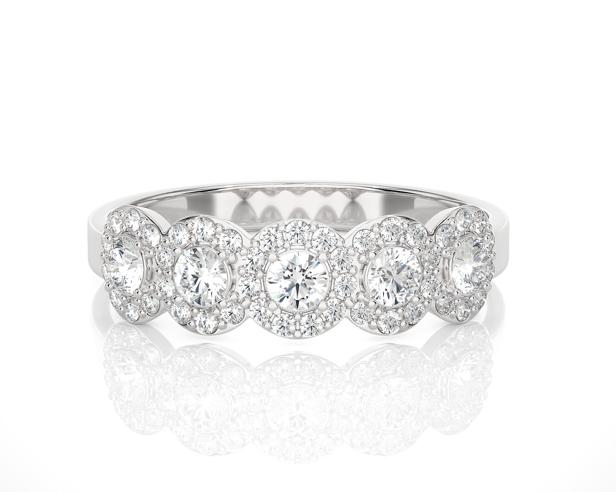 1/2 ctw Round Lab Grown Diamond Anniversary Ring