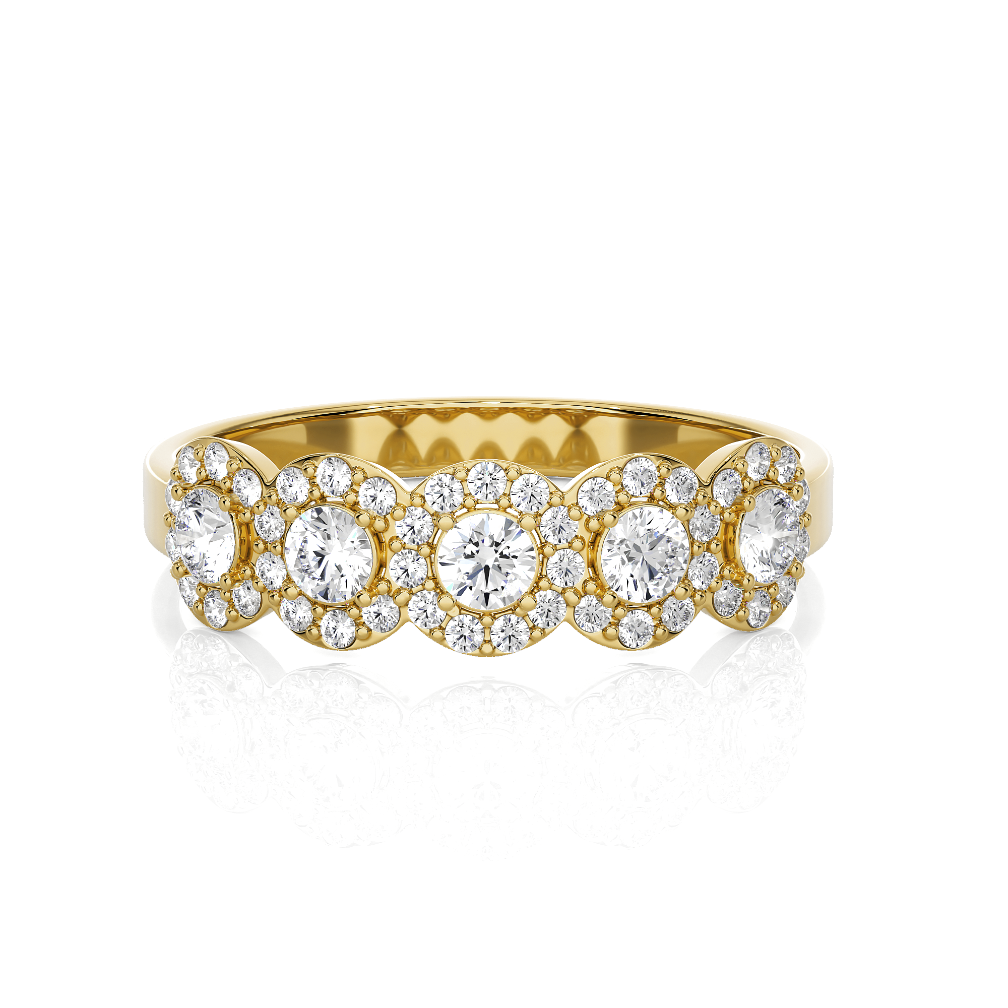 1/2 ctw Round Lab Grown Diamond Anniversary Ring