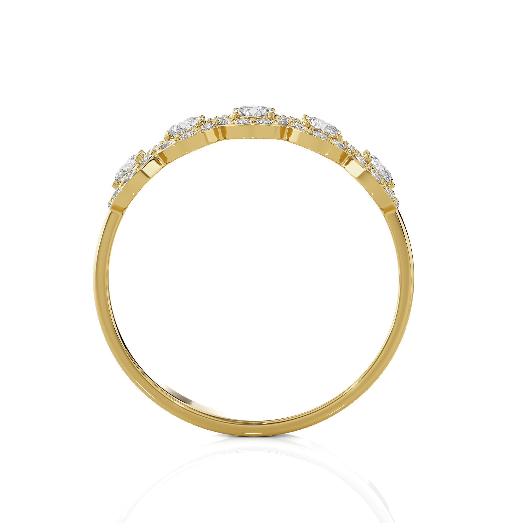 1/2 ctw Round Lab Grown Diamond Anniversary Ring