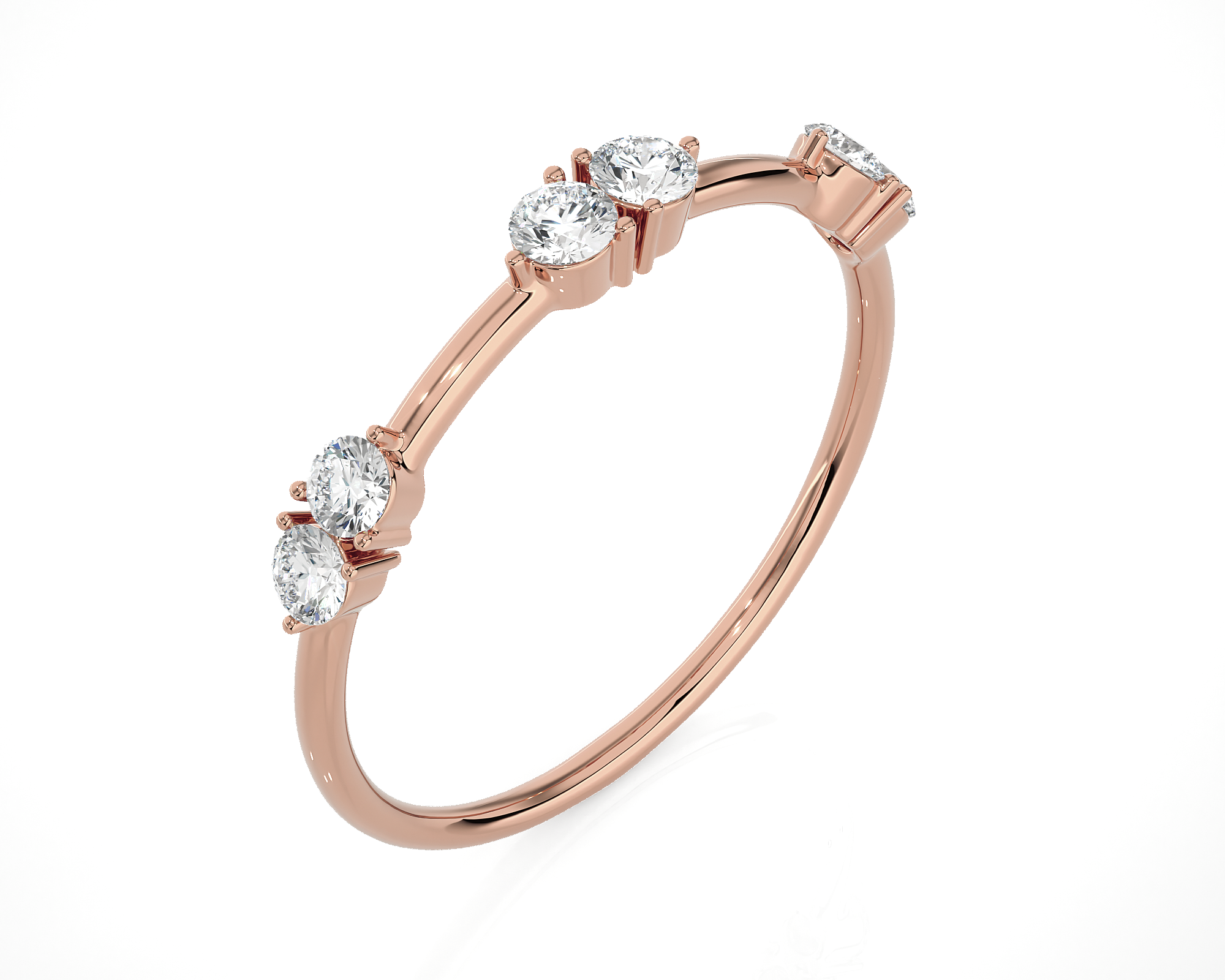 1/4 ctw Round Lab Grown Diamond Ring